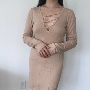 [NWT] Criss-Cross Sweater Dress